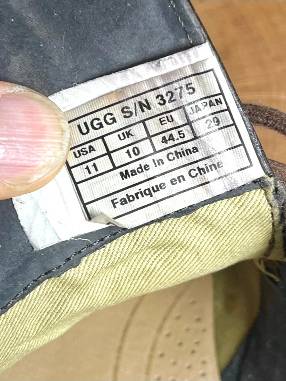 UGG | Leighton Men's Leather Chukka SN 3275 Size 11 Brown